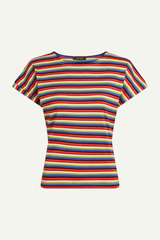 Gestreiftes buntes T-Shirt von King Louie für den Sommer im Youmee.market Bern