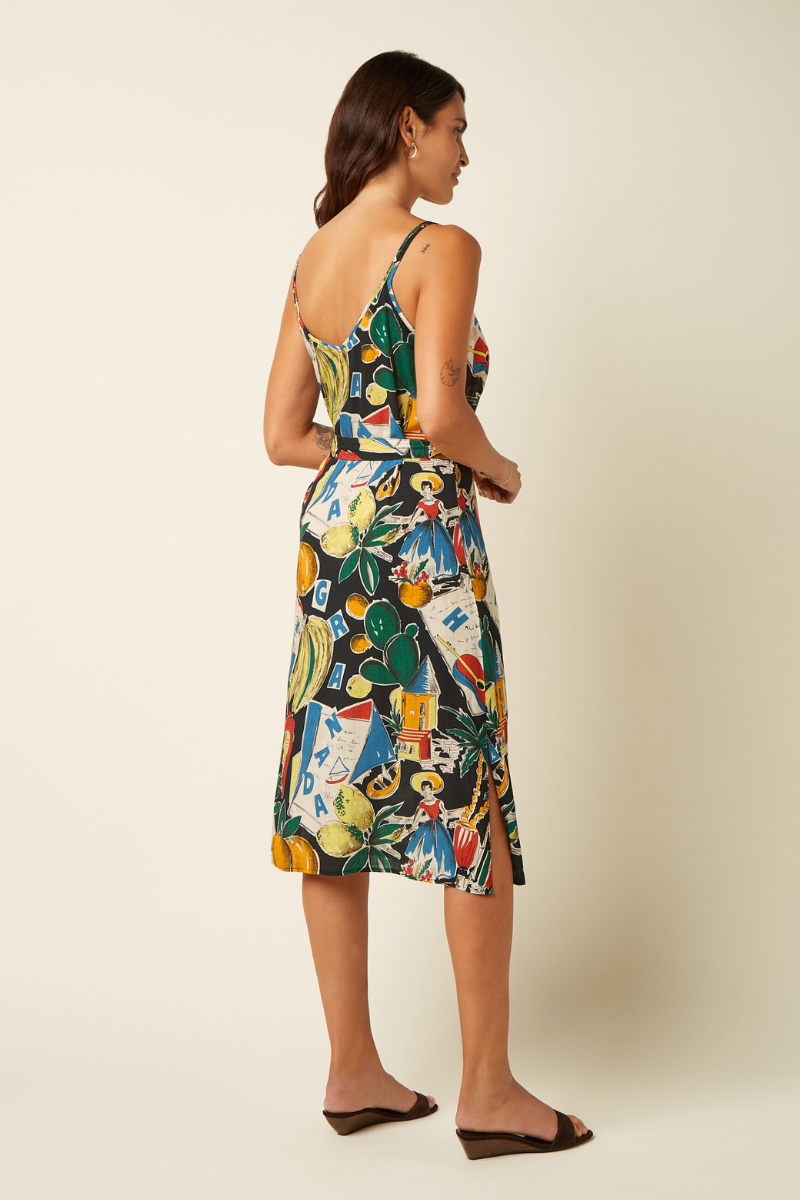 Sommerkleid mit Retroprint von King Louie im Youmee.market Bern