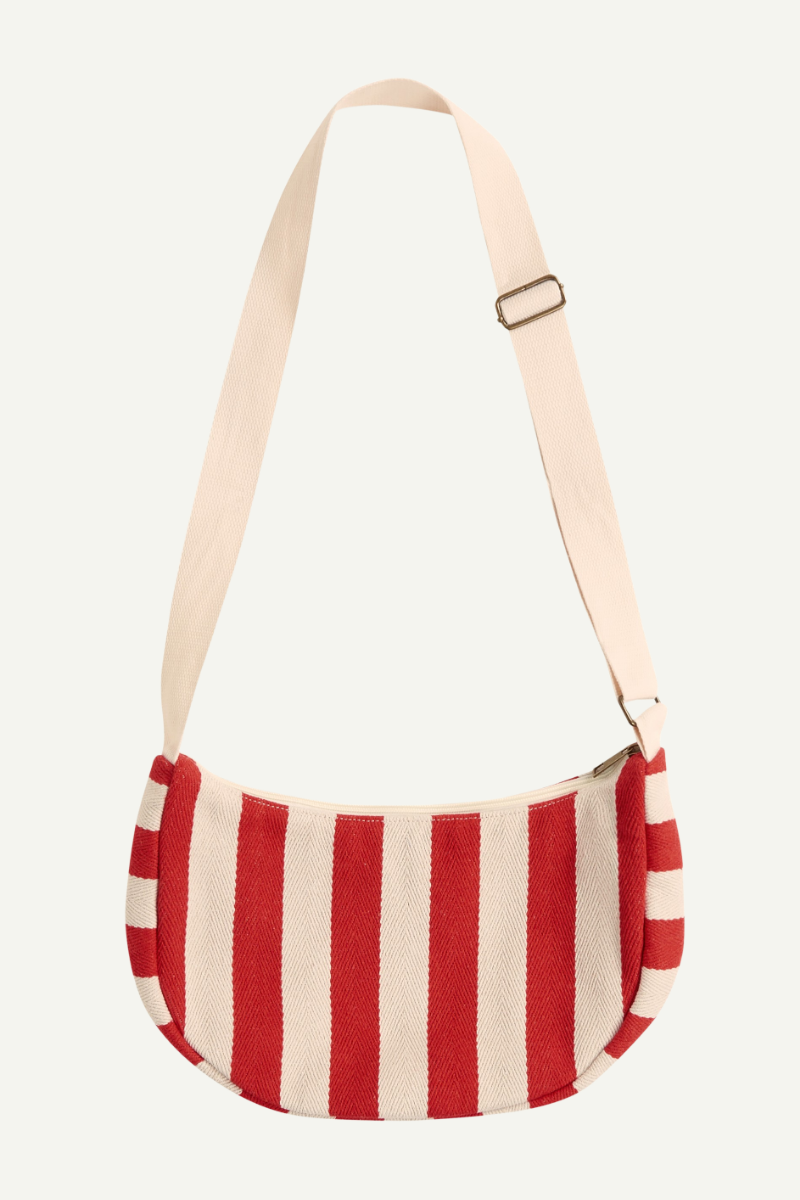 Grosse Bauchtasche für den Sommer mit rot-weissen Streifen von King Louie im Youmee.market Bern