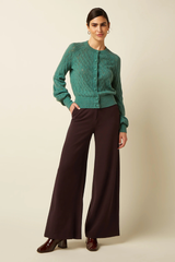 Hose Peppa Petit Woven Crepe Dark Brown