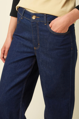 Jeans Paige Petite Onyx Denim Deep Blue
