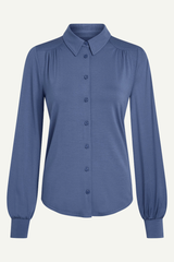 Bluse Carina Viscose Light Shadow Blue