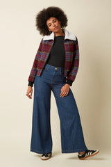 Jacke Arizona Banda Check Horizon Blue
