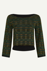 Pullover Audrey Trumpet Sleeve Apollo Black