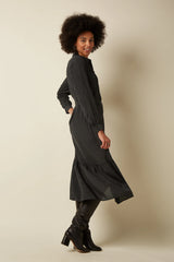 Kleid Olive Ruffle Tilly Black