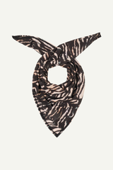 Schal Tuch Print Animal Stripes Rose