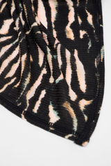 Schal Tuch Print Animal Stripes Rose