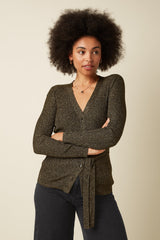 Cardigan Mila Rib Fete Gold