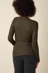 Cardigan Mila Rib Fete Gold