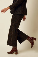 Hose Federica Star Jacquard Black