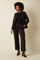 Hose Federica Star Jacquard Black