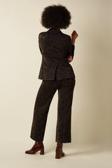 Hose Federica Star Jacquard Black