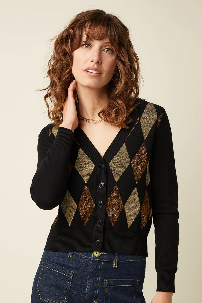 Cardigan V-Glim Black
