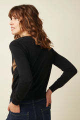 Cardigan V-Glim Black
