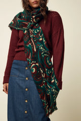Schal Maude Botanical Green