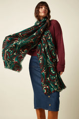 Schal Maude Botanical Green
