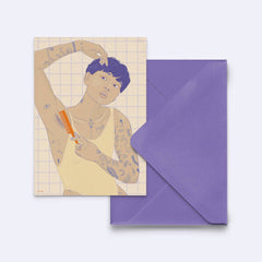 Postkarte "self care is love"