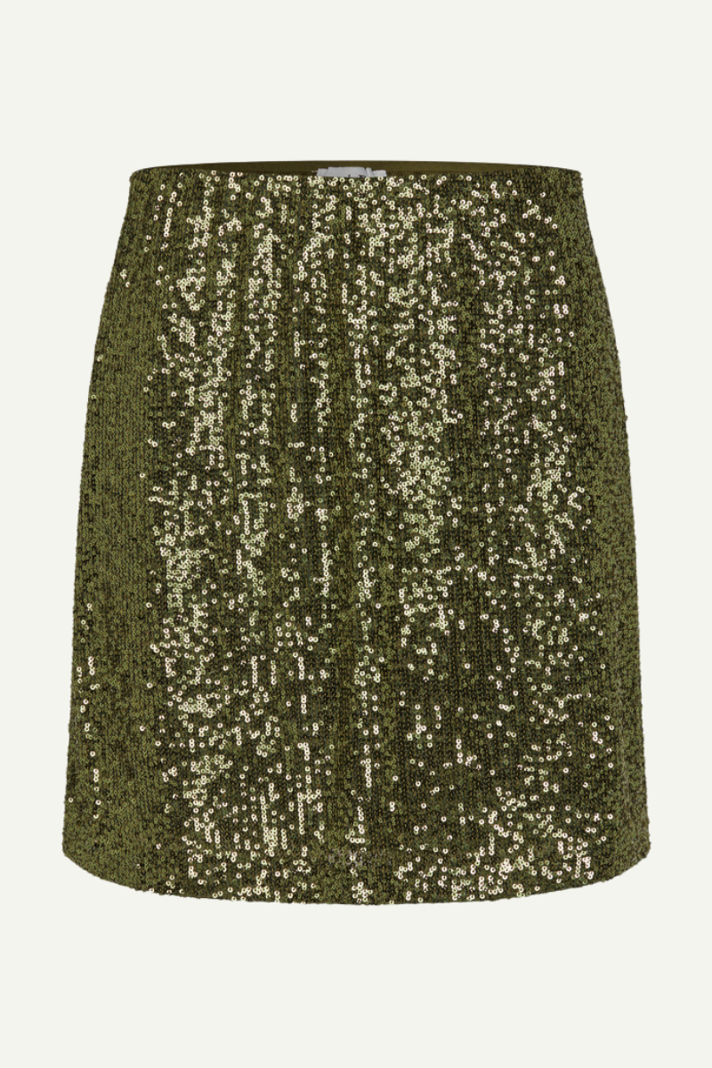 Pailletten Mini-Rock jupe in grün im youmee.market in Bern 