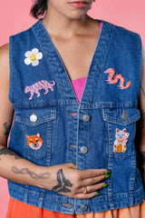 Bügelbild Patch Glückskatze