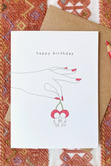 Karte "Happy Birthday Cherry Soulmates"
