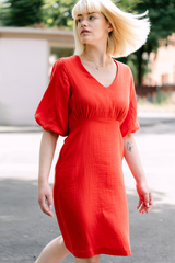 Kleid Blown Away Fiery Red
