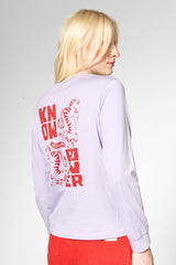 Longsleeve Know Your Power Lavender