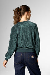 Pullover Shimmering Sports Sweatshirt Green
