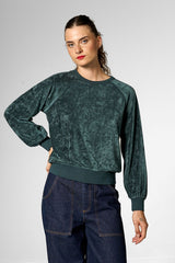 Pullover Shimmering Sports Sweatshirt Green