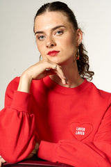 Pullover Lover Lover Sweatshirt Red