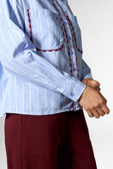 Bluse Edge Infusion Blue