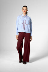 Bluse Edge Infusion Blue
