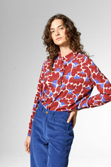 Bluse What The Fleur Red