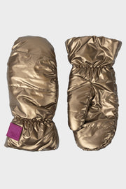 Handschuh-Fäustlinge Metallic Gold
