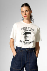 T-Shirt Wisdom GOTS White