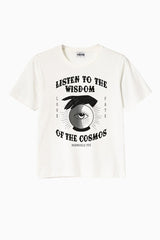 T-Shirt Wisdom GOTS White