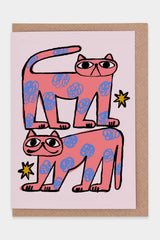 Postkarte Colour Me Cats