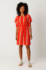 Kleid Laide Stripes Red