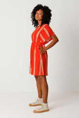 Kleid Laide Stripes Red