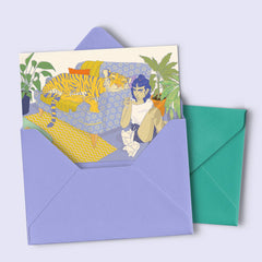 Postkarte "feeling lucky"