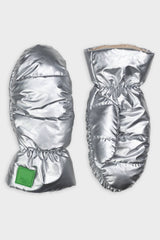 handschuhe silber metallic fäustlinge