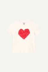 T-Shirt Heart Ida White