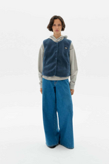 Weste Fuzz Jay Vest Blue