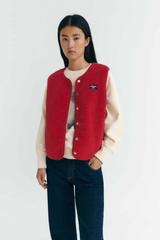 Weste Fuzz Jay Vest Red