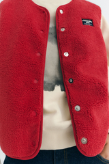 Weste Fuzz Jay Vest Red
