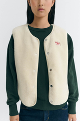 Weste Fuzz Jay Vest Ivory Ecru
