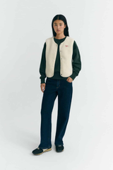 Weste Fuzz Jay Vest Ivory Ecru