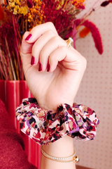Scrunchie CHOUCHOU MIA - Rusty Terracota Arty Print