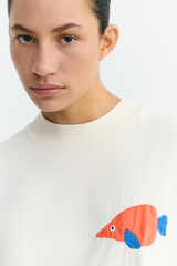 T-Shirt Trompeta Patch Pannacota Volta Ecru