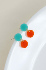 Ohrschmuck Dotty Turquoise Orange