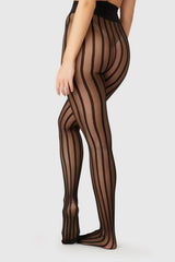 Strumpfhosen Siri Stripe Black